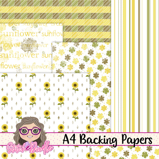 Paintbox Petals Sunflower - 36 Piece Paper Craft Kit - Digital
