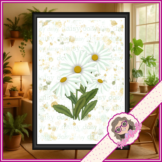 Daisy Paper Kit - 60 pieces - Card Making/Junk Journals/Scrapbooking and more