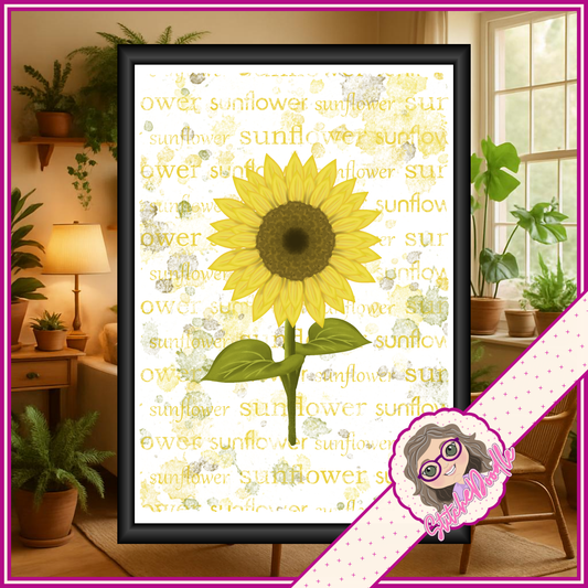 Sunflower Paper Kit - 60 pieces - Card Making/Junk Journals/Scrapbooking and more