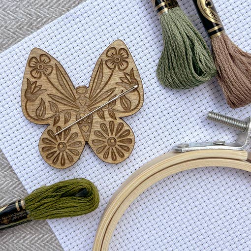 Floral Butterfly - Magnetic Needle Minder from Love Poppet