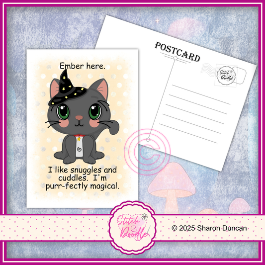 A5 Postcard Art Prints - Too Cute to Spook - 6 Designs