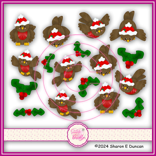 Sticker Pack - Little Robins - 17 stickers