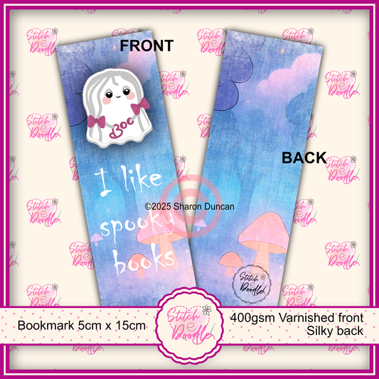 Too Cute To Spook Bookmark - I like spooky books