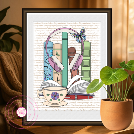 Bookish Art Print - Between The Pages - Full Colour