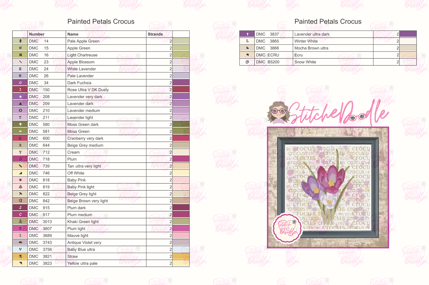 Crocus Sampler from the Paintbox Petals Collection - Digital Download