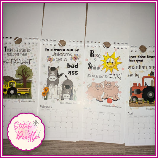 2026 Farmyard Friends Calendar - 12 Exclusive Designs - SAVE 20%