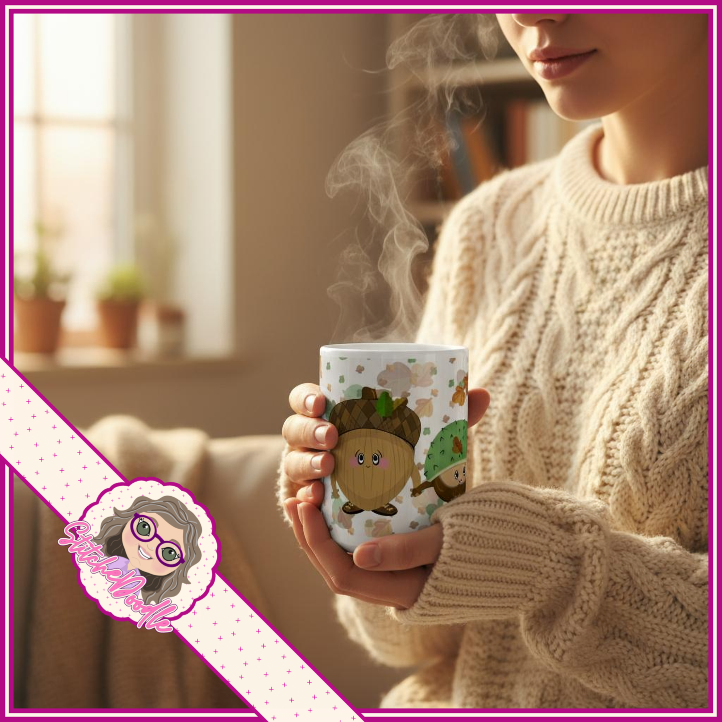 The Nutty Nook - Love will conker all - White 15oz Ceramic Mug