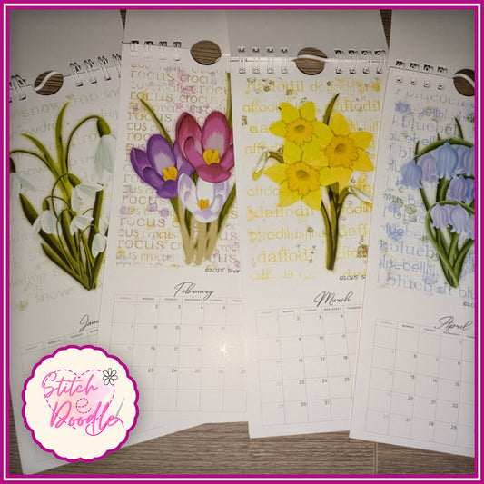 2026 Paintbox Petals Calendar -12 Vivid Floral Designs - SAVE 20%
