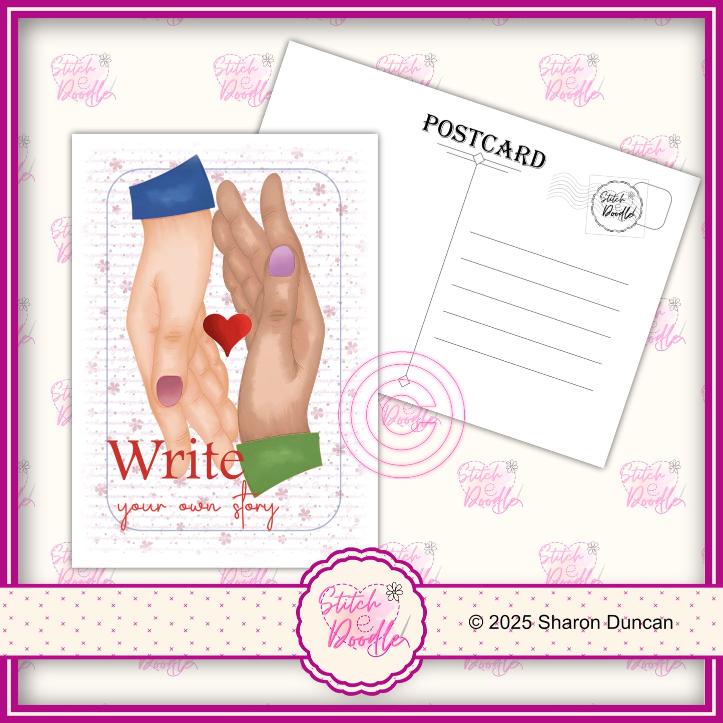 A5 Postcard Art Prints - Holding on - 6 Designs