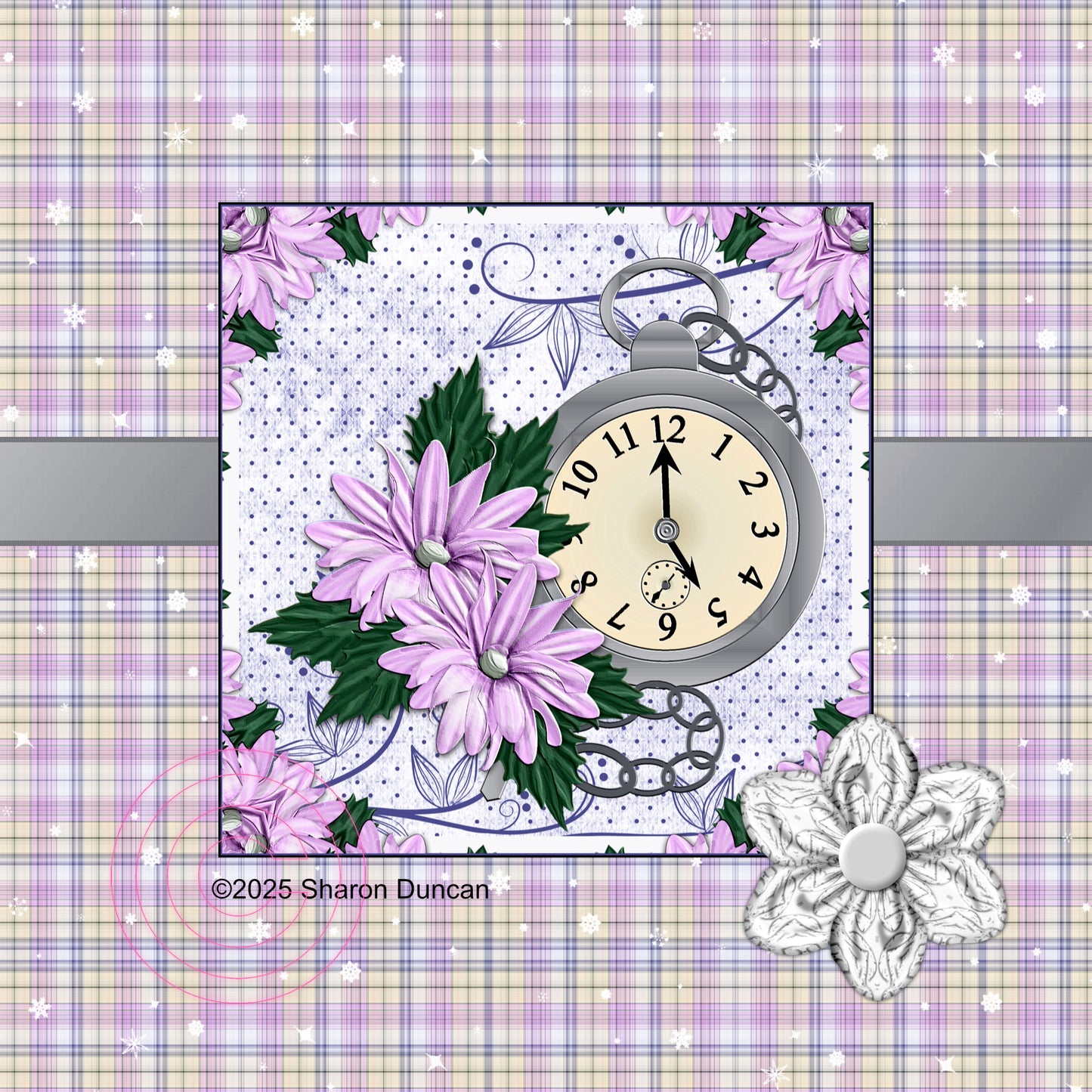 Silver Time Papercraft Kit: 43 Piece Card Making Kit (Digital Download)