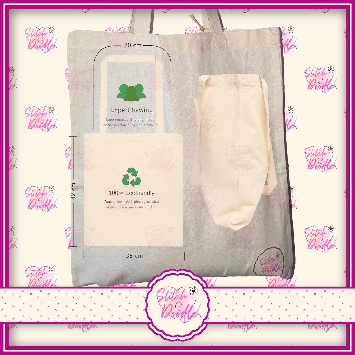 Tote Bag with Coordinating Pencil Case/Pouch. Broken Crayons Still Colour - Green