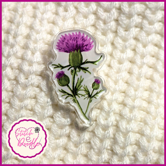 Scottish Thistle Collectible Acrylic Pin. HALF PRICE