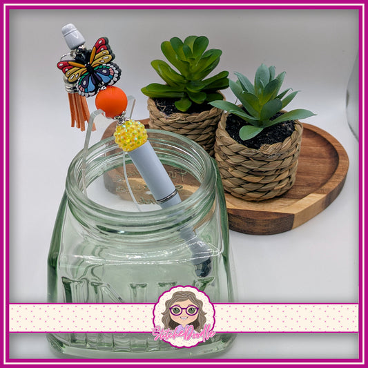 Butterfly Wings - Rainbow - Handmade Beaded Pen with Tassel - Ideal Gift