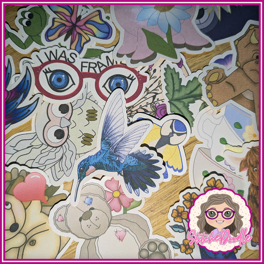 Mystery Sticker Pack - Cute, colourful and whimsical.