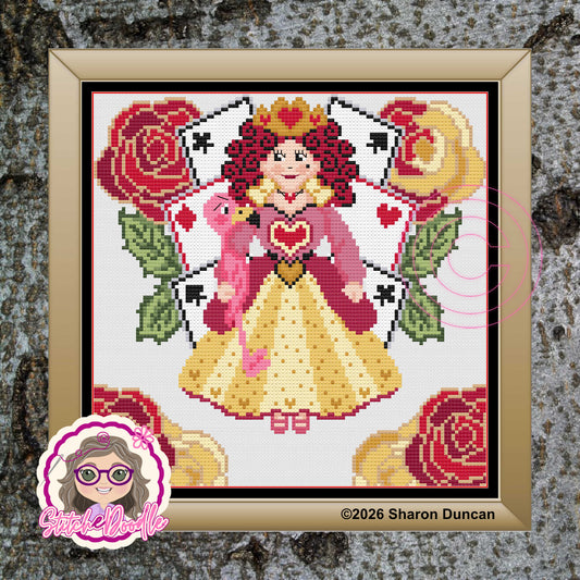 Painting the Roses - Queen of Hearts PDF and Patternkeeper