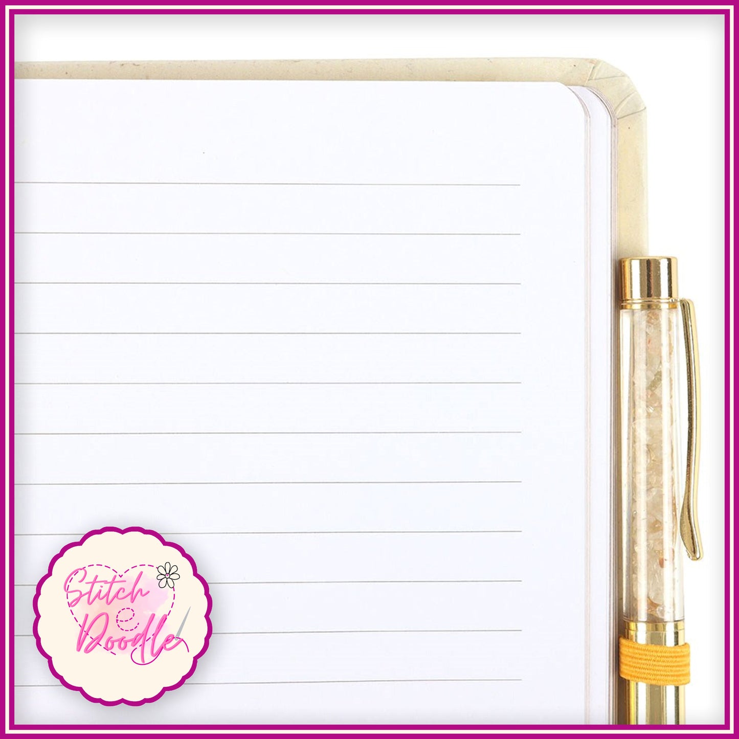 A5 Crystal Journal - Set Your Intentions Journal with Citrine Pen