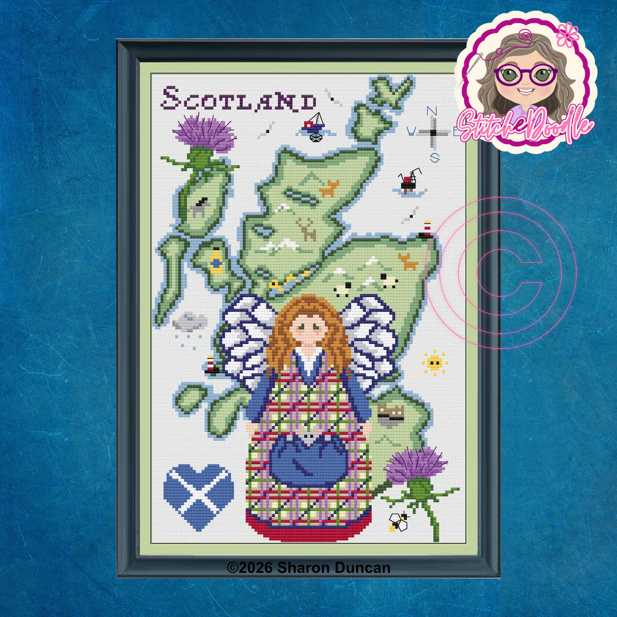 Scotland's Angel : Pattern Keeper Compatible (PDF Chart)