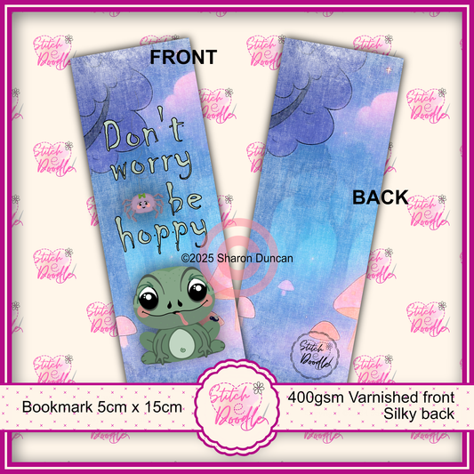 Too Cute To Spook Bookmark - Don't worry be hoppy