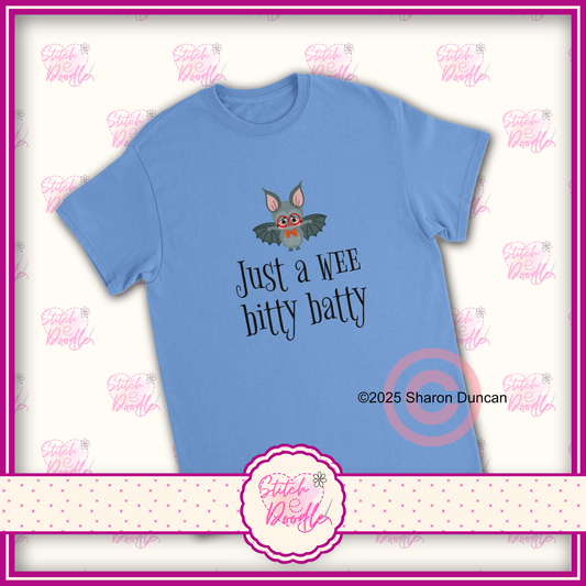 Just a wee bitty batty Heavyweight Unisex Crewneck T-shirt - 6 colours