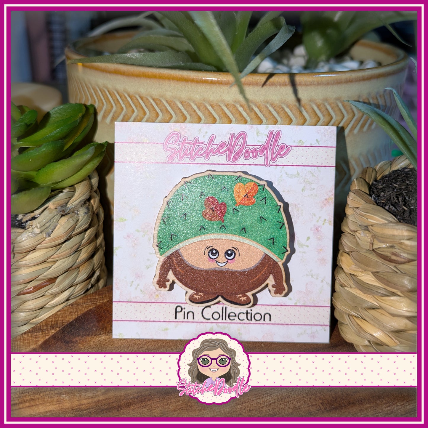 Chester Conker Collectible Wooden Pin - The Nutty Nook