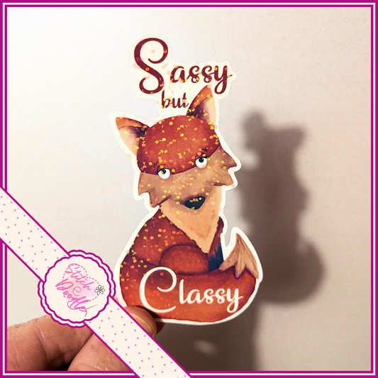 XL Single Sticker - Sassy but Classy - Fox