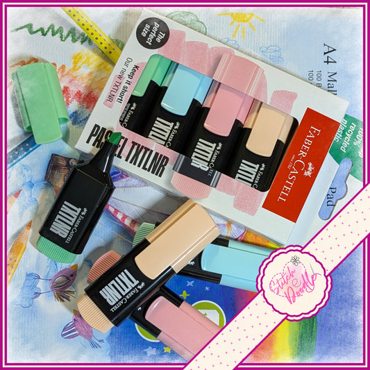 Faber-Castell Highlighter - Set of 4 - Pastel Mini
