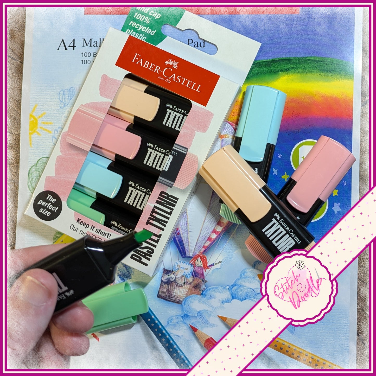 Faber-Castell Highlighter - Set of 4 - Pastel Mini