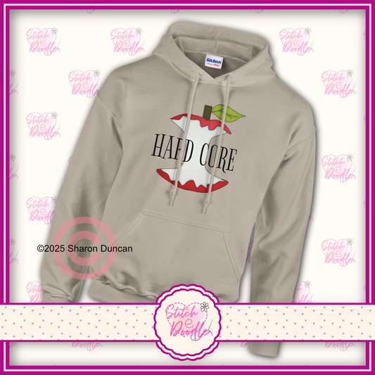 Hard Core apple pun Classic Unisex Pullover Hoodie