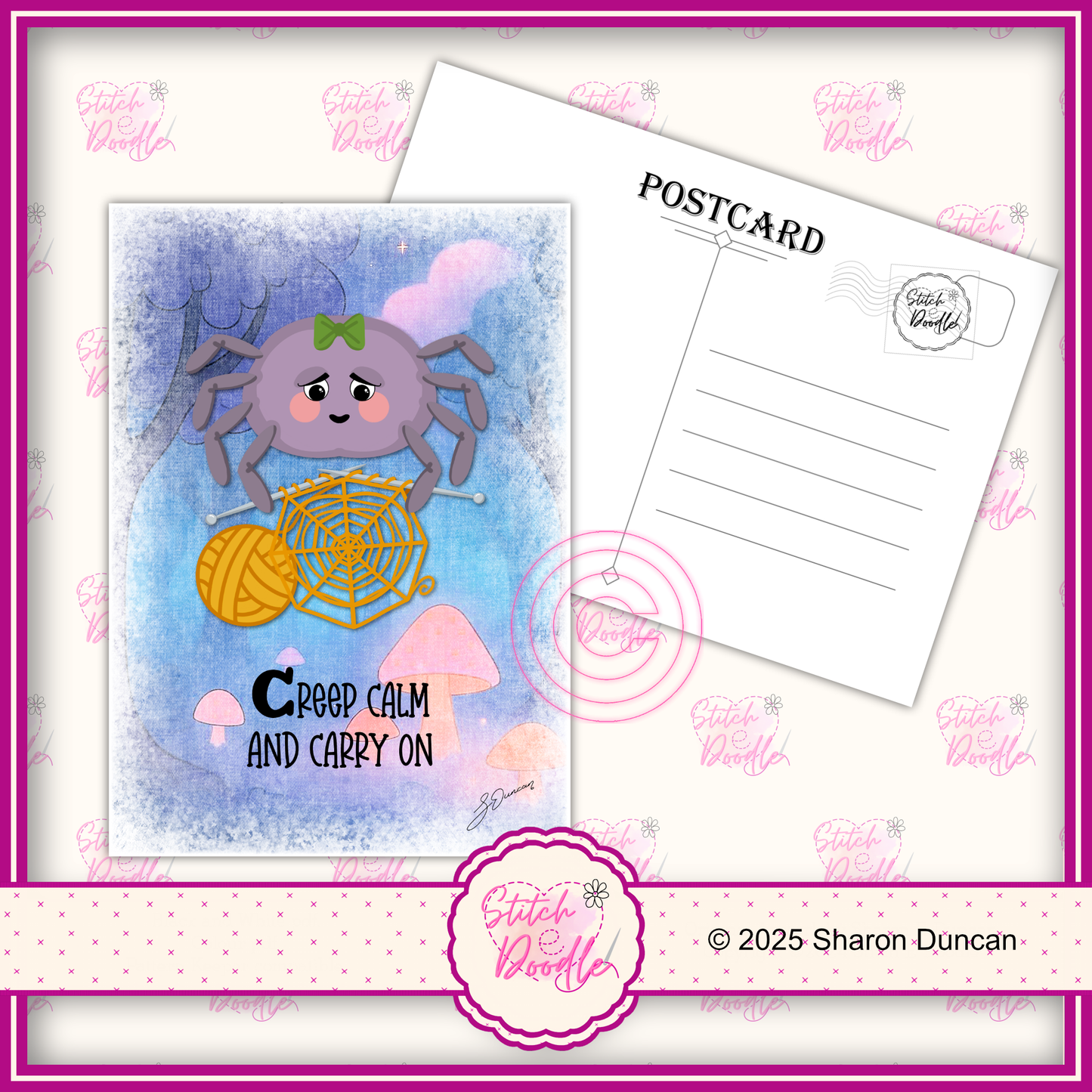A5 Art Print/Postcard 6 Piece Collection - Too Cute To Spook - set 1