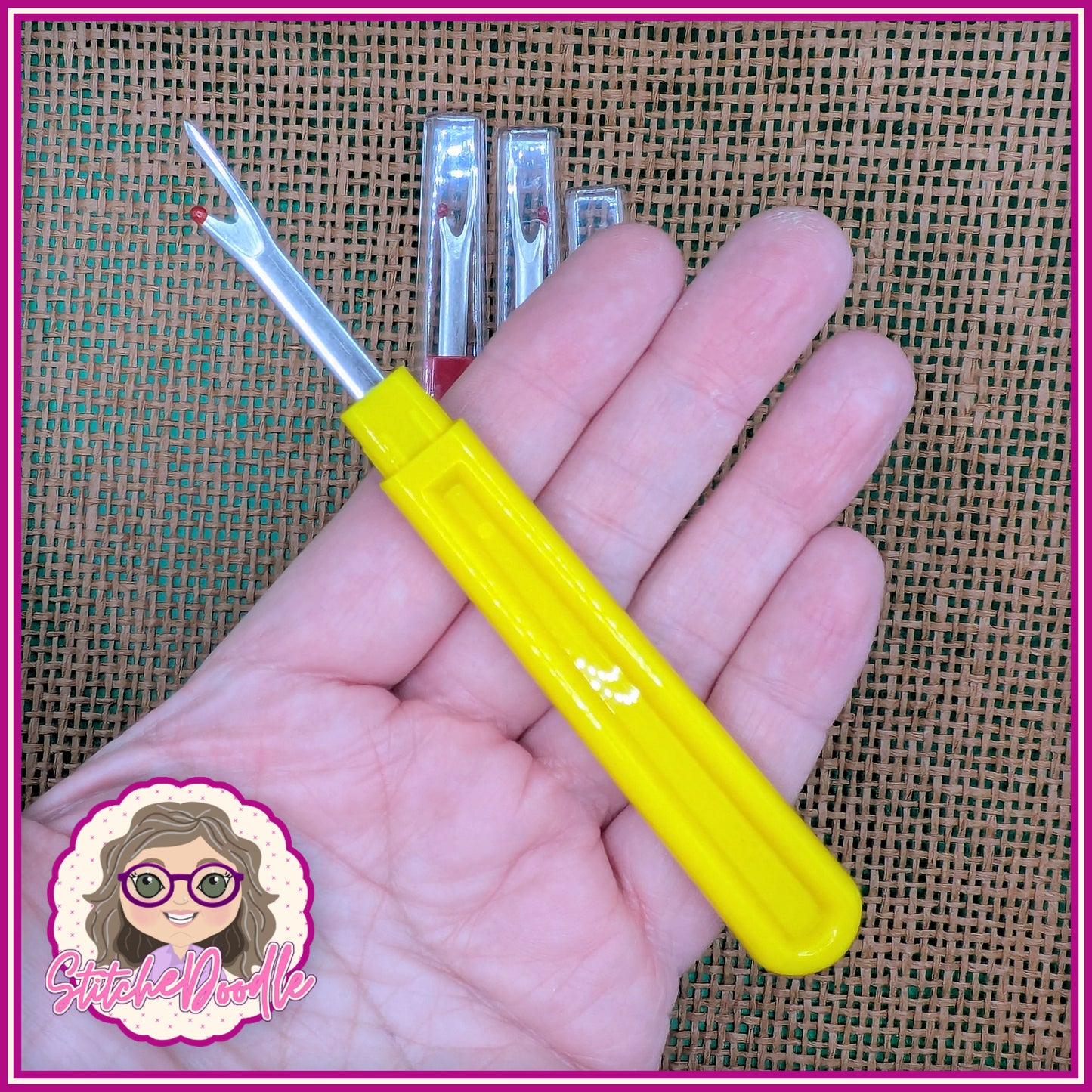 Large seam rippers with point cover - Ideal for frogging mishaps - Assorted colours