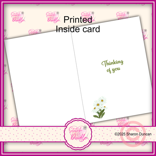 Thinking of You Greeting Card - Daisy