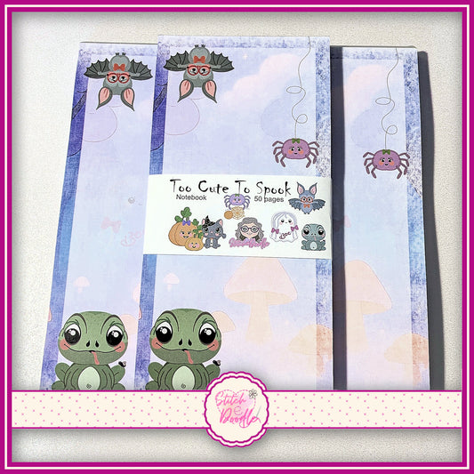 Too Cute to Spook DL Notepad - 50 sheets un-coated 120 gsm paper