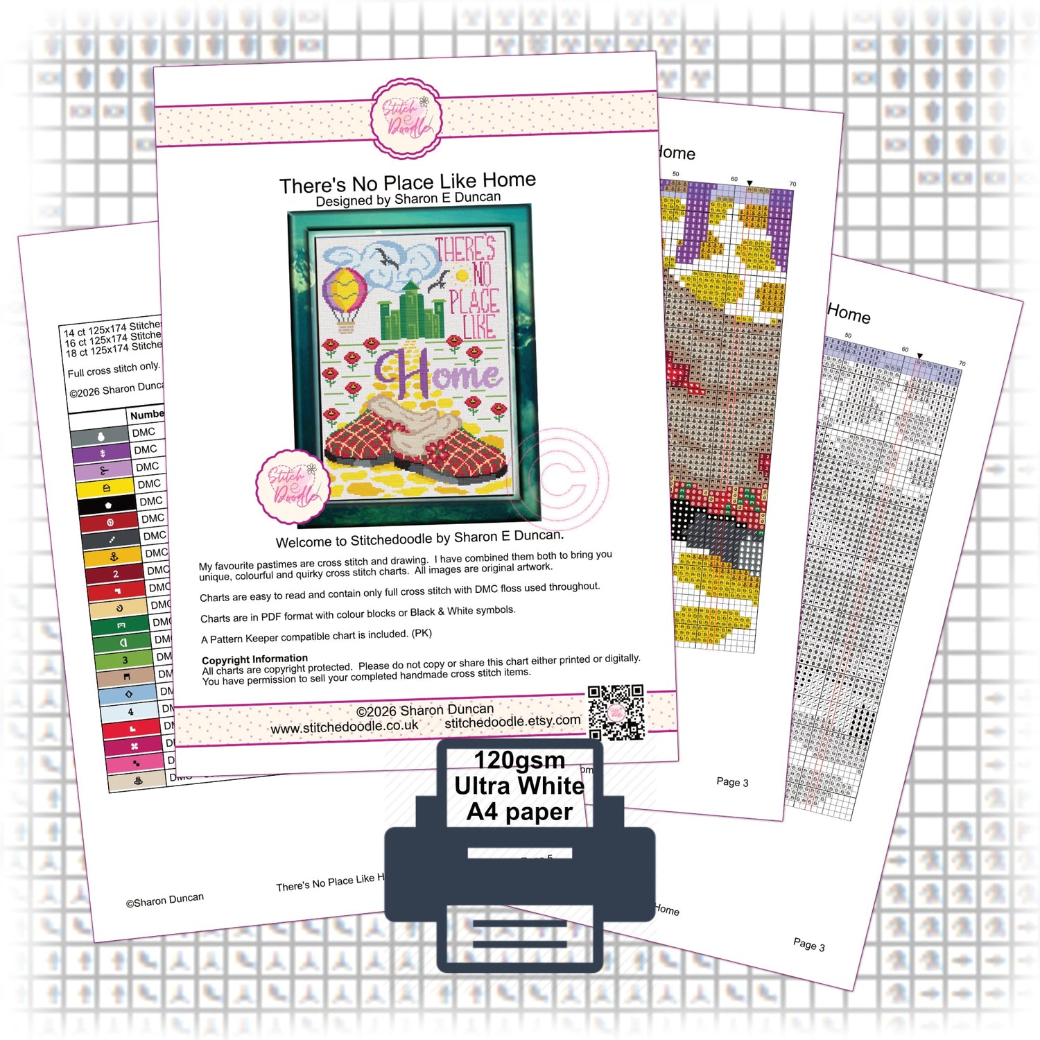 Paper Cross Stitch Chart Packs