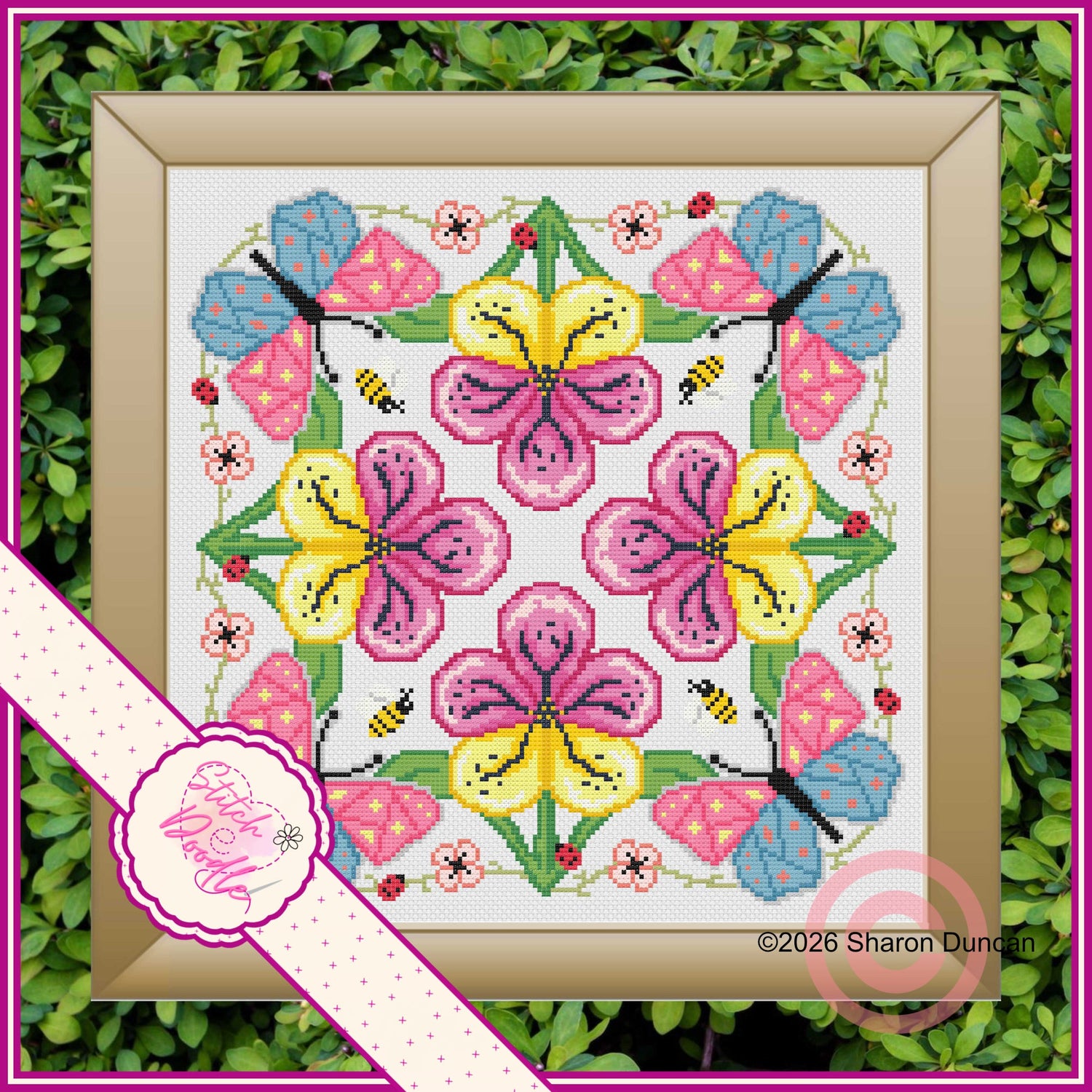 Cross Stitch Flowers