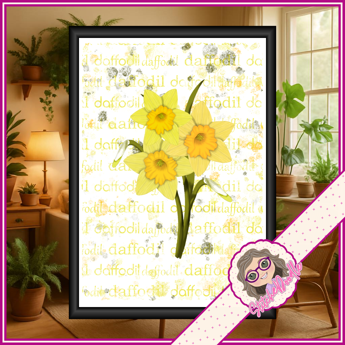 Paintbox Petals Daffodil - 36 Piece Paper Craft Kit - Digital
