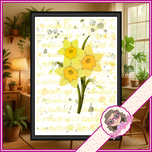 Paintbox Petals Daffodil - 36 Piece Paper Craft Kit - Digital