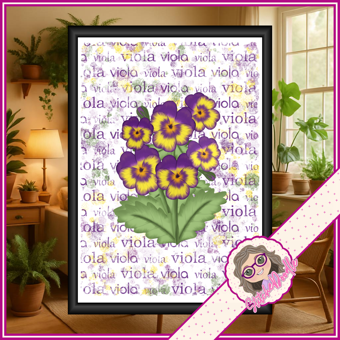 Paintbox Petals Viola - 36 Piece Paper Craft Kit - Digital
