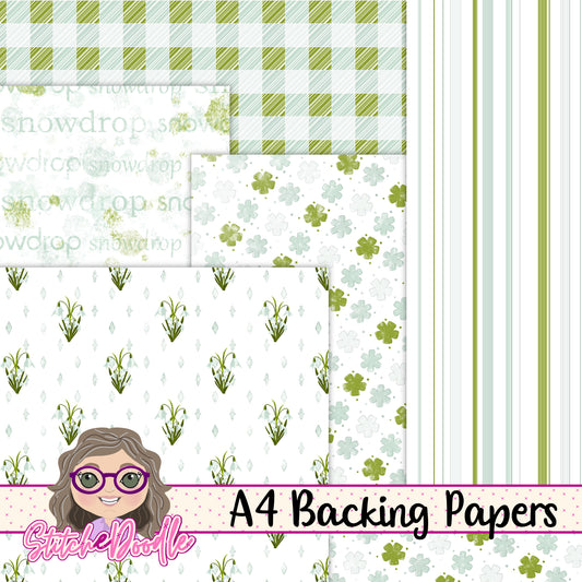 Paintbox Petals Snowdrop - 36 Piece Paper Craft Kit - Digital