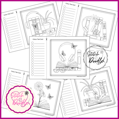 Colouring Book.  Digital Download.  Between the Pages.  20 exclusive designs