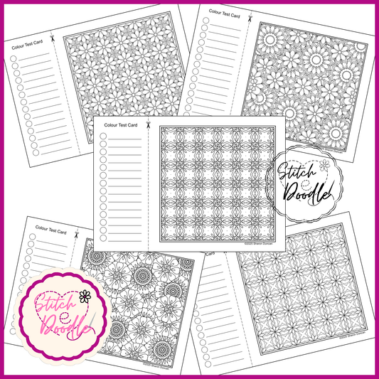 Colouring Book.  Digital Download.  Flora Doodles.  20 exclusive designs