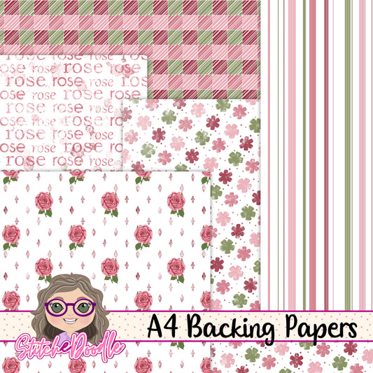 Paintbox Petals Rose - 36 Piece Paper Craft Kit - Digital