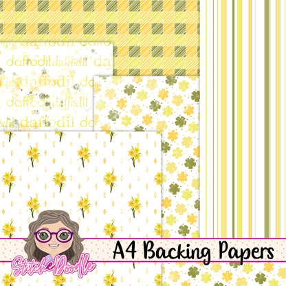 Paintbox Petals Daffodil - 36 Piece Paper Craft Kit - Digital