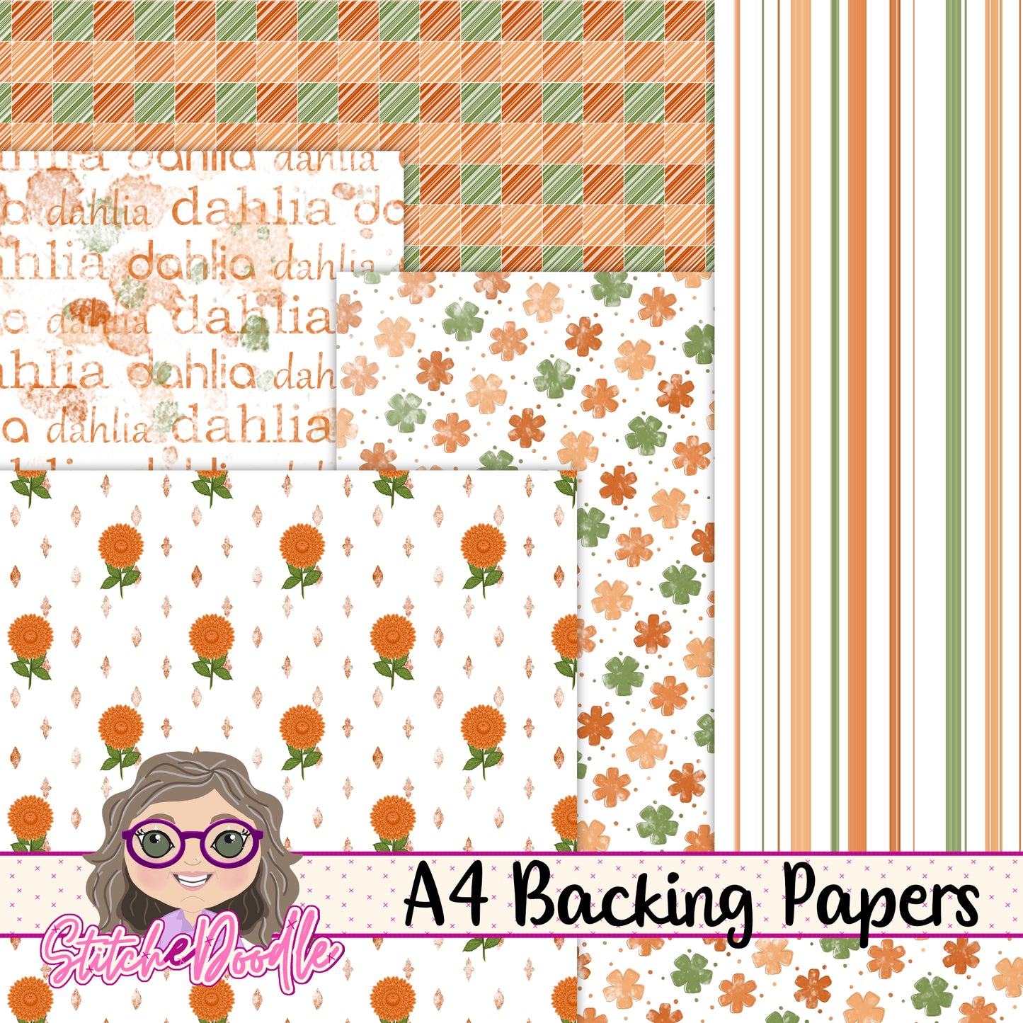 Paintbox Petals Dahlia - 36 Piece Paper Craft Kit - Digital