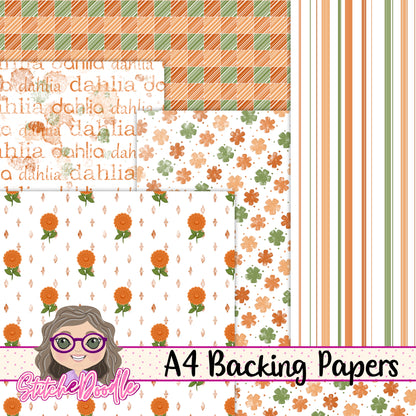 Paintbox Petals Dahlia - 36 Piece Paper Craft Kit - Digital