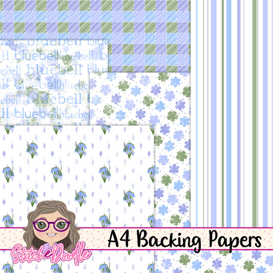 Paintbox Petals Bluebell - 36 Piece Paper Craft Kit - Digital