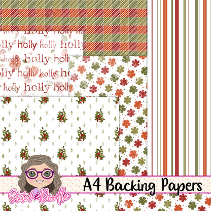 Paintbox Petals Holly - 36 Piece Paper Craft Kit - Digital