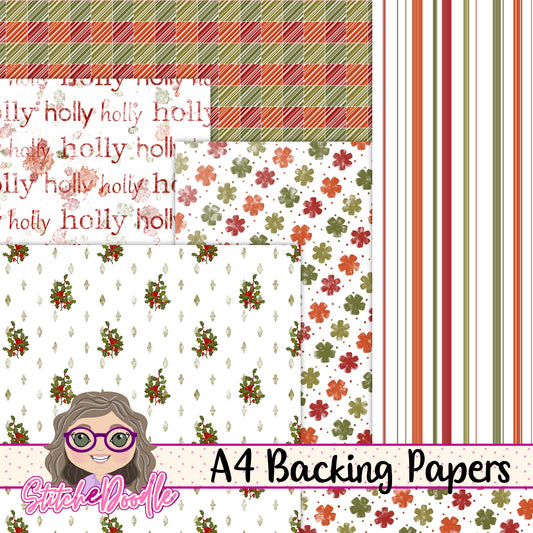 Paintbox Petals Holly - 36 Piece Paper Craft Kit - Digital