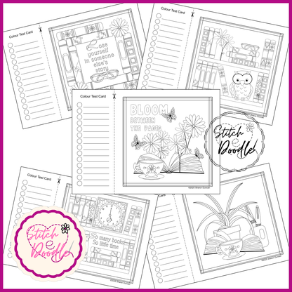Colouring Book.  Digital Download.  Between the Pages.  20 exclusive designs