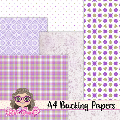 Paintbox Petals Crocus - 36 Piece Paper Craft Kit - Digital