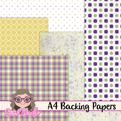 Paintbox Petals Viola - 36 Piece Paper Craft Kit - Digital